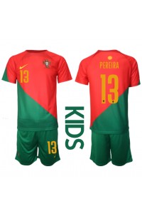 Portugal Danilo Pereira #13 Babyklær Hjemme Fotballdrakt til barn VM 2022 Korte ermer (+ Korte bukser)